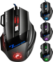 iMice X7 USB Vezetékes Gaming egér - Fekete