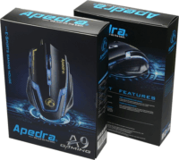 Apedra A9 USB Gaming egér - Fekete