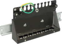 Delock 43338 Asztali / sínre szerelhető patch panel - 8 port