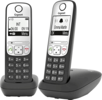 Gigaset A690 DUO Asztali Telefon 2db kézibeszélővel - Fekete