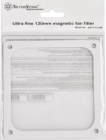 SilverStone FF123 120mm mágneses ventilátor porszűrő - Fehér