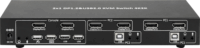 Techly 101928 Dual DisplayPort 2-port KVM Switch