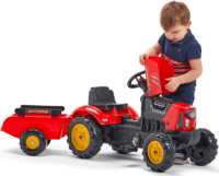 FALK SuperCharger pedálos traktor utánfutóval