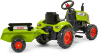 FALK Claas Arion 410 pedálos traktor utánfutóval