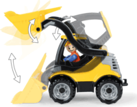 Lena: Truckies földmunkagép figurával 21cm - Sárga/Fekete