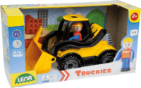 Lena: Truckies földmunkagép figurával 21cm - Sárga/Fekete