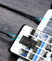 Baseus Cafule USB-C apa - USB-C apa Adat- és töltőkábel 2m - Fekete/Szürke