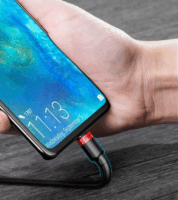 Baseus Cafule USB-C apa - USB-C apa Adat- és töltőkábel 2m - Fekete/Szürke