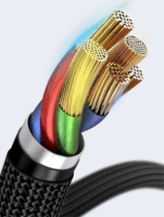 Baseus Cafule USB-C apa - USB-C apa Adat- és töltőkábel 2m - Fekete/Szürke