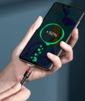 Baseus Cafule USB-C apa - USB-C apa Adat- és töltőkábel 2m - Fekete/Szürke