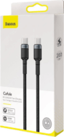 Baseus Cafule USB-C apa - USB-C apa Adat- és töltőkábel 2m - Fekete/Szürke