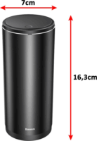 Baseus Gentleman Style 0.5 literes érintőfedeles szemetes - Fekete