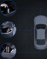 Baseus Gentleman Style 0.5 literes érintőfedeles szemetes - Fekete