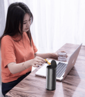 Baseus Gentleman Style 0.5 literes érintőfedeles szemetes - Fekete