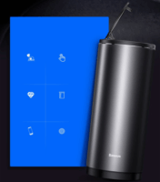 Baseus Gentleman Style 0.5 literes érintőfedeles szemetes - Fekete