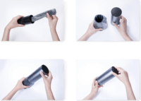 Baseus Gentleman Style 0.5 literes érintőfedeles szemetes - Fekete