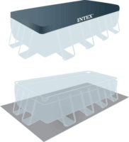 Intex Prism Frame szögletes prémium medence szett (488 x 244 x 107 cm)