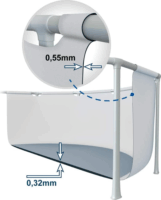 Intex MetalPrism Kör alakú prémium medence szett (366 x 99 cm)