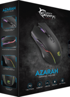 White Shark Azarah Gaming Egér - Fekete