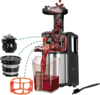 MPM MSO-12M Gyümölcscentrifuga - Fekete/Rozsdamentes acél