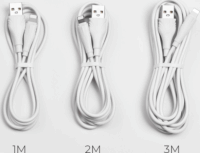 Borofone USB apa - Lightning apa iPhone töltőkábel 3m - Fehér