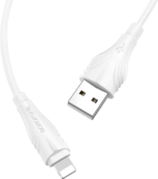 Borofone USB apa - Lightning apa iPhone töltőkábel 3m - Fehér