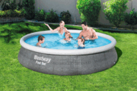 Bestway 57376 Fast Set Pool-Set felfújható kerek medence (396 x 84 cm)