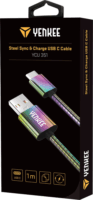 Yenkee USB apa - USB-C apa Szinkronizáló- és töltőkábel 1m - Fémes