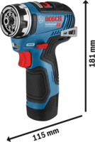 Bosch GSR 12V-35 FC Professional Solo Akkus fúró-csavarozó (Akku és töltő nélkül)