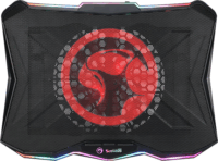 Marvo FN-40 17" laptop hűtőpad - Fekete/Piros