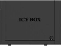 Icy Box External 4x3,5" merevlemez ház SATA to USB 3.0, eSATA, JBOD, fekete
