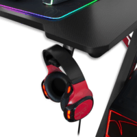 Spirit of Gamer Headquarter 300 Gamer asztal - Fekete