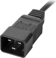 Lanberg PDU-02I1908I-0200-C20-BK 8x C13 2x C19 IEC túlfeszültség védő - elosztó 2m