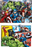 Clementoni Marvel Bosszúállók Supercolor - 2 az 1-ben puzzle 2x60 darabos