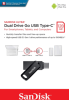 SanDisk 256GB Ultra Dual GO USB 3.1 Pendrive - Fekete