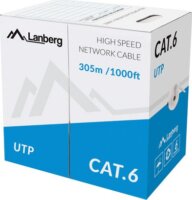Lanberg UTP CAT6 LAN kábel 305m Szürke