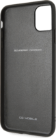 Ferrari GEN Apple iPhone 11 Pro Max Bőrtok - Függőlegesen csíkozott fekete