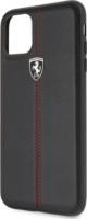 Ferrari GEN Apple iPhone 11 Pro Max Bőrtok - Függőlegesen csíkozott fekete