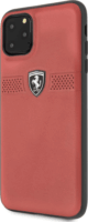 Ferrari Off Track Apple iPhone 11 Pro Max Bőr Védőtok - Piros