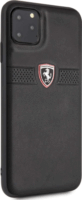 Ferrari Off Track Apple iPhone 11 Pro Max Bőr Védőtok - Fekete