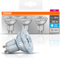 Osram Base LED spot izzó 4,3W 350lm 4000K GU10 - Hideg fehér (3 db)