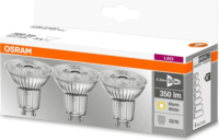 Osram Base LED spot izzó 4,3W 350lm 2700K GU10 - Meleg fehér (3 db)
