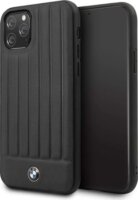 BMW iPhone 11 Pro Függőleges csíkos bőrtok - Fekete