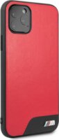 BMW iPhone 11 Pro Kemény műbőrtok - Piros