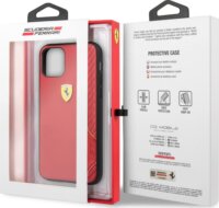 FERRARI On Track IP 11 Pro Max Puha PU gumitok - Piros