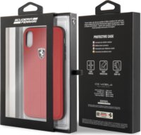 FERRARI iPhone 11 Pro Max Függőlegesen csíkozott keménytok - Piros