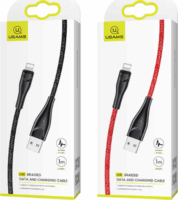 USAMS USB apa - Lightning apa iPhone töltőkábel 2m - Fekete