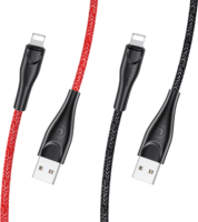 USAMS USB apa - Lightning apa iPhone töltőkábel 2m - Fekete