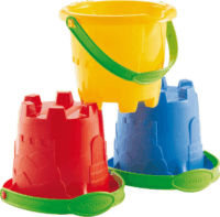 Écoiffier: Vár alakú homokozóvödör 12 cm - többféle