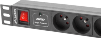 Lanberg PDU-04E04I-0200-BK 4x Schuko 4x IEC túlfeszültség védő - elosztó 2m